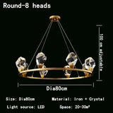 Nordic Indoor LED Crystal Pendant Lights - Hans Lumiere