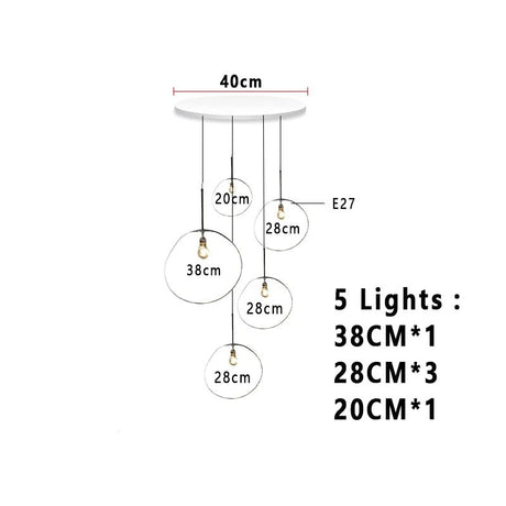 Nordic Lava Glass Multi-Color LED Cluster Pendant – Statement Chandelier - Hans Lumiere