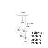 Nordic Lava Glass Multi-Color LED Cluster Pendant – Statement Chandelier - Hans Lumiere