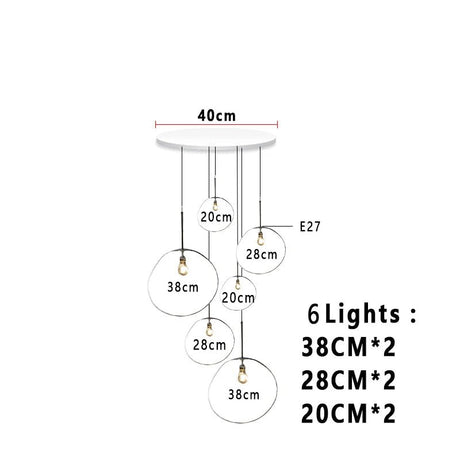 Nordic Lava Glass Multi-Color LED Cluster Pendant – Statement Chandelier - Hans Lumiere