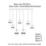 Nordic Lava Glass Multi-Color LED Cluster Pendant – Statement Chandelier - Hans Lumiere