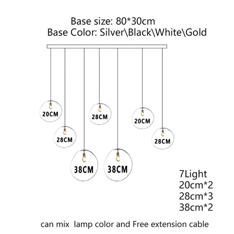 Nordic Lava Glass Multi-Color LED Cluster Pendant – Statement Chandelier - Hans Lumiere