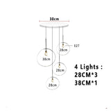 Nordic Lava Glass Multi-Color LED Cluster Pendant – Statement Chandelier - Hans Lumiere
