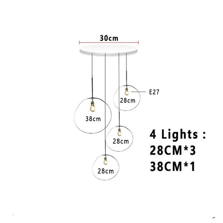 Nordic Lava Glass Multi-Color LED Cluster Pendant – Statement Chandelier - Hans Lumiere