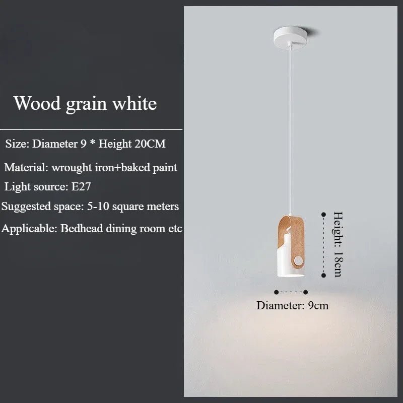 Nordic LED Pendant Light Macaron Iron Hanging Lamp - Hans Lumiere