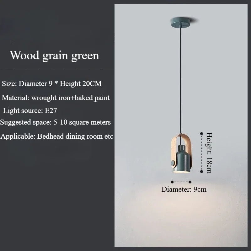 Nordic LED Pendant Light Macaron Iron Hanging Lamp - Hans Lumiere
