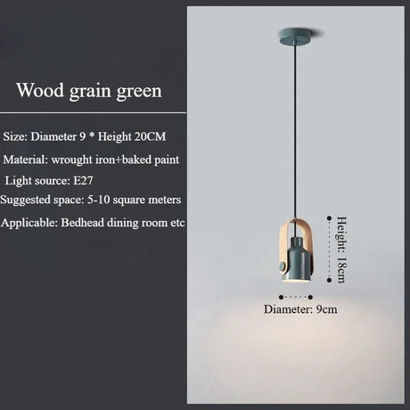 Nordic LED Pendant Light Macaron Iron Hanging Lamp - Hans Lumiere