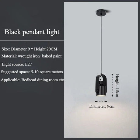 Nordic LED Pendant Light Macaron Iron Hanging Lamp - Hans Lumiere