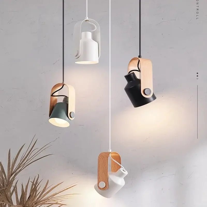 Nordic LED Pendant Light Macaron Iron Hanging Lamp - Hans Lumiere
