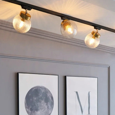 Nordic LED Track Light Glass Ceiling Lamp - Hans Lumiere