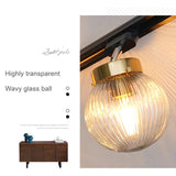 Nordic LED Track Light Glass Ceiling Lamp - Hans Lumiere