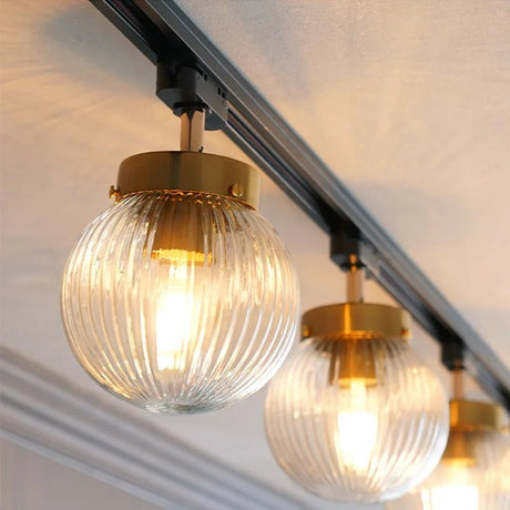 Nordic LED Track Light Glass Ceiling Lamp - Hans Lumiere