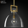 Nordic Loft Retro Clear Glass Shade LED Pendant Light - Hans Lumiere