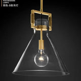 Nordic Loft Retro Clear Glass Shade LED Pendant Light - Hans Lumiere