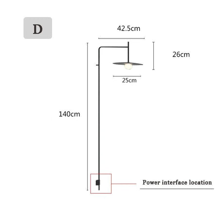 Nordic Long Pole Wall LED Lamps - Hans Lumiere