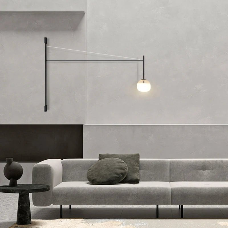 Nordic Long Pole Wall LED Lamps - Hans Lumiere