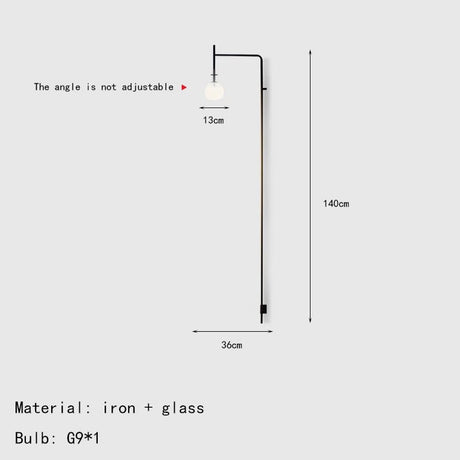 Nordic Long Pole Wall LED Lamps - Hans Lumiere