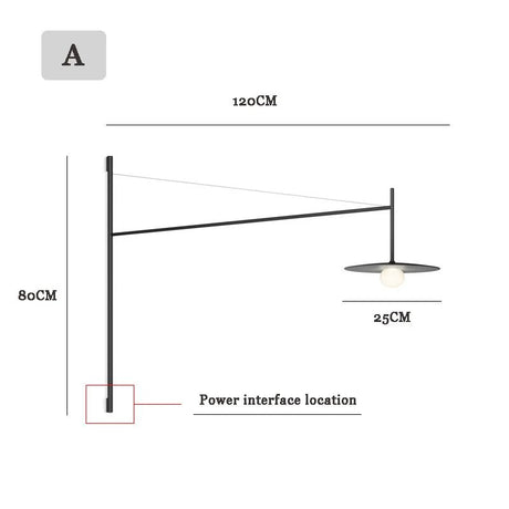 Nordic Long Pole Wall LED Lamps - Hans Lumiere