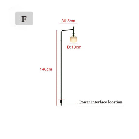 Nordic Long Pole Wall LED Lamps - Hans Lumiere