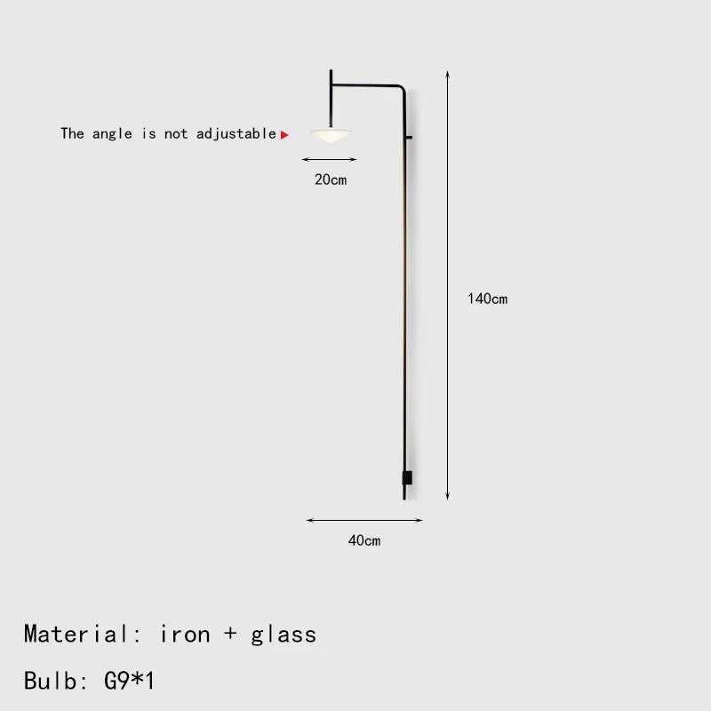 Nordic Long Pole Wall LED Lamps - Hans Lumiere