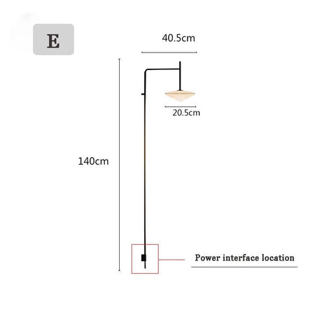 Nordic Long Pole Wall LED Lamps - Hans Lumiere