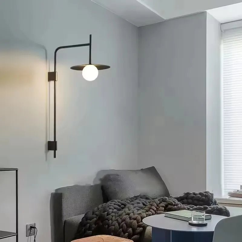 Nordic Long Pole Wall LED Lamps - Hans Lumiere