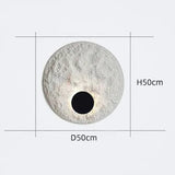 Nordic Lunar Eclipse Resin Wall Sconce, Art Bedside Lamp - Hans Lumiere