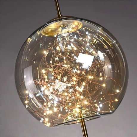 Nordic Luxury Long Line Net Red Bedside Chandelier - Hans Lumiere