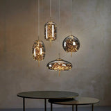 Nordic Luxury Long Line Net Red Bedside Chandelier - Hans Lumiere