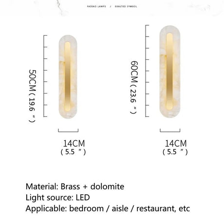 Nordic Marble Wall Lamp Postmodern Luxurious Brass Fixtures - Hans Lumiere