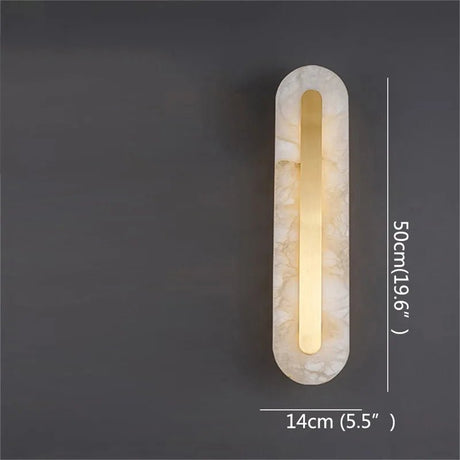 Nordic Marble Wall Lamp Postmodern Luxurious Brass Fixtures - Hans Lumiere