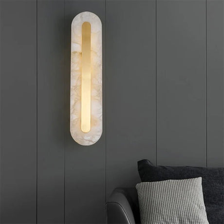 Nordic Marble Wall Lamp Postmodern Luxurious Brass Fixtures - Hans Lumiere