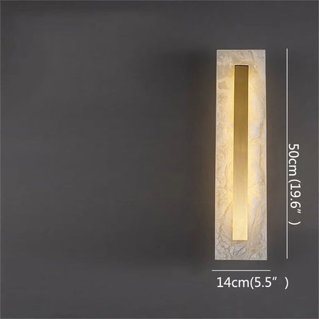 Nordic Marble Wall Lamp Postmodern Luxurious Brass Fixtures - Hans Lumiere