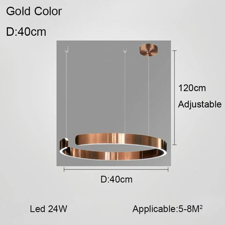 Nordic Minimalist Ceiling LED Ring Pendant Light - Hans Lumiere