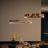 Nordic Minimalist Ceiling LED Ring Pendant Light - Hans Lumiere