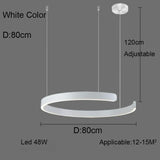 Nordic Minimalist Ceiling LED Ring Pendant Light - Hans Lumiere