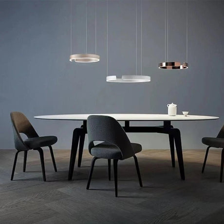 Nordic Minimalist Ceiling LED Ring Pendant Light - Hans Lumiere