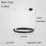 Nordic Minimalist Ceiling LED Ring Pendant Light - Hans Lumiere