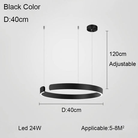 Nordic Minimalist Ceiling LED Ring Pendant Light - Hans Lumiere