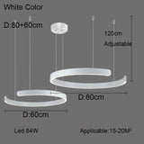 Nordic Minimalist Ceiling LED Ring Pendant Light - Hans Lumiere
