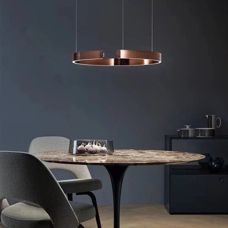 Nordic Minimalist Ceiling LED Ring Pendant Light - Hans Lumiere