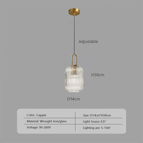 Nordic Minimalist Glass Pendant Light for Dining Room, Kitchen & Bedside - Hans Lumiere