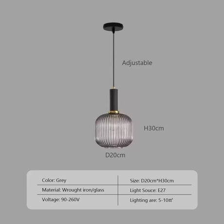 Nordic Minimalist Glass Pendant Light for Dining Room, Kitchen & Bedside - Hans Lumiere