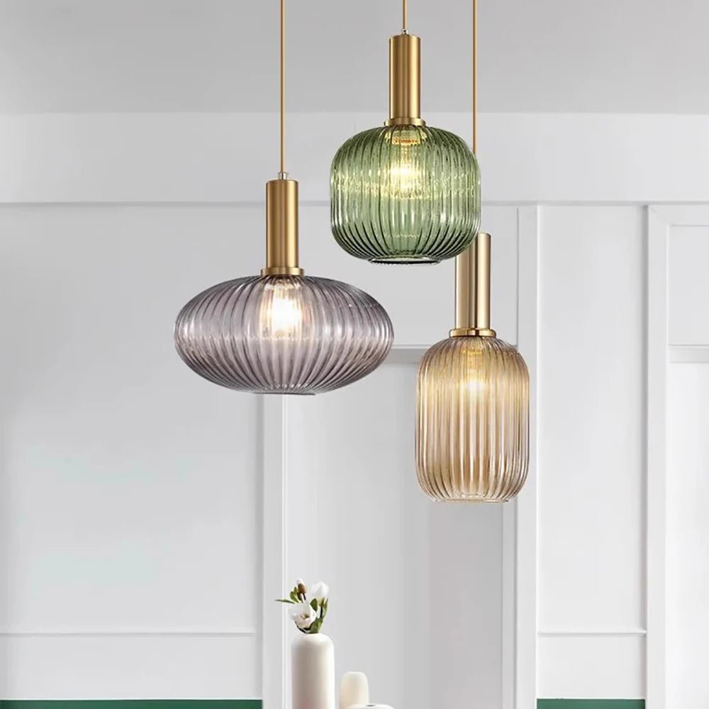 Nordic Minimalist Glass Pendant Light for Dining Room, Kitchen & Bedside - Hans Lumiere