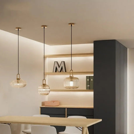 Nordic Minimalist Glass Pendant Light for Dining Room, Kitchen & Bedside - Hans Lumiere