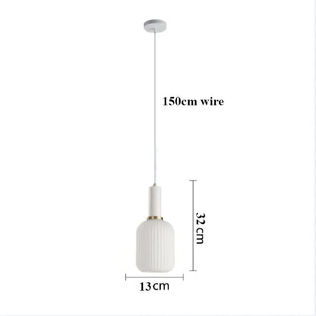 Nordic Minimalist Glass Pendant Light for Dining Room, Kitchen & Bedside - Hans Lumiere