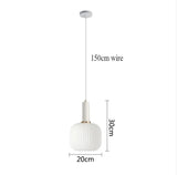 Nordic Minimalist Glass Pendant Light for Dining Room, Kitchen & Bedside - Hans Lumiere