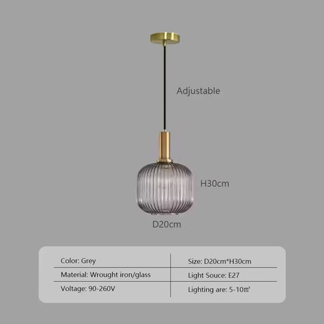 Nordic Minimalist Glass Pendant Light for Dining Room, Kitchen & Bedside - Hans Lumiere
