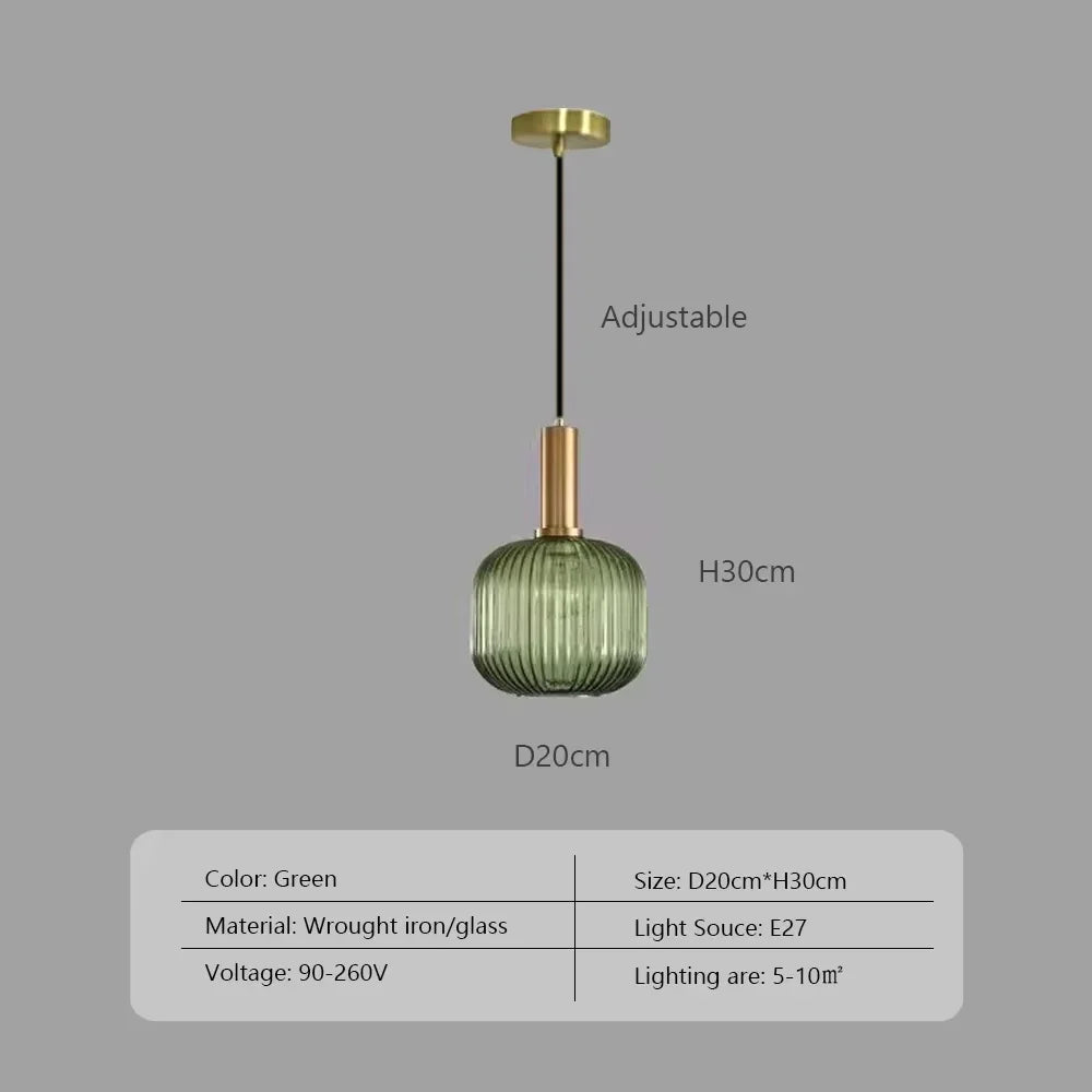 Nordic Minimalist Glass Pendant Light for Dining Room, Kitchen & Bedside - Hans Lumiere