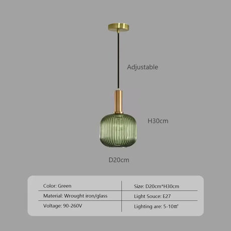 Nordic Minimalist Glass Pendant Light for Dining Room, Kitchen & Bedside - Hans Lumiere